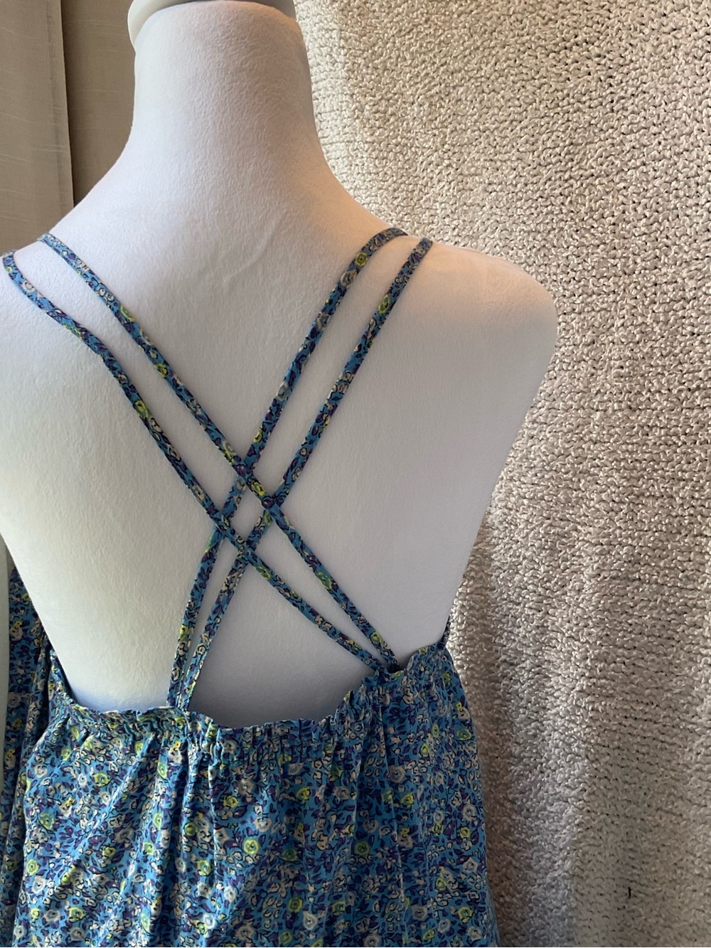 Universal Thread Blue Floral Tiered Sundress - Picture 4 of 6